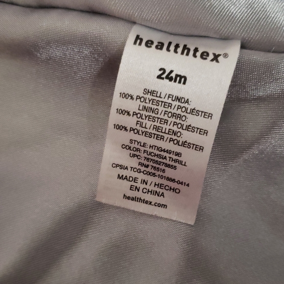 Healthtex  24 mo pink leopard coat - Picture 4 of 8